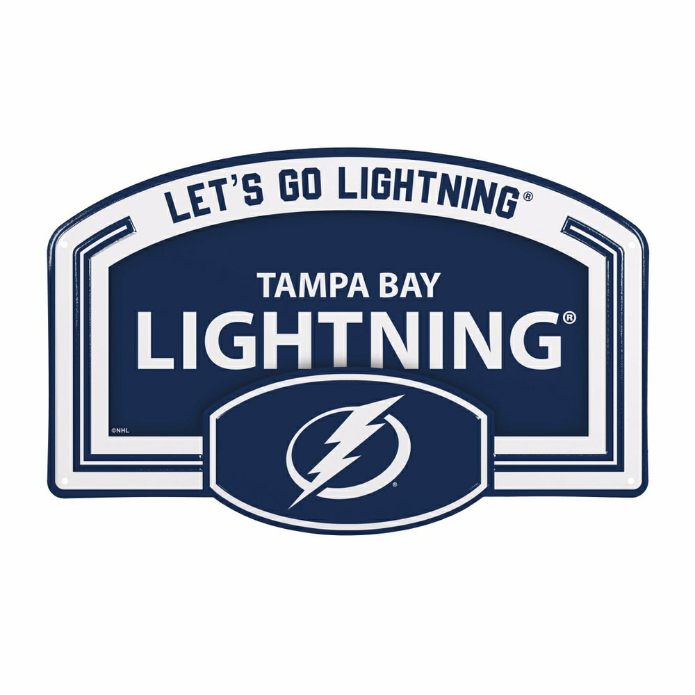 Tampa Bay Lightning USA Embossed Steel Wall Sign, 11" x 17"