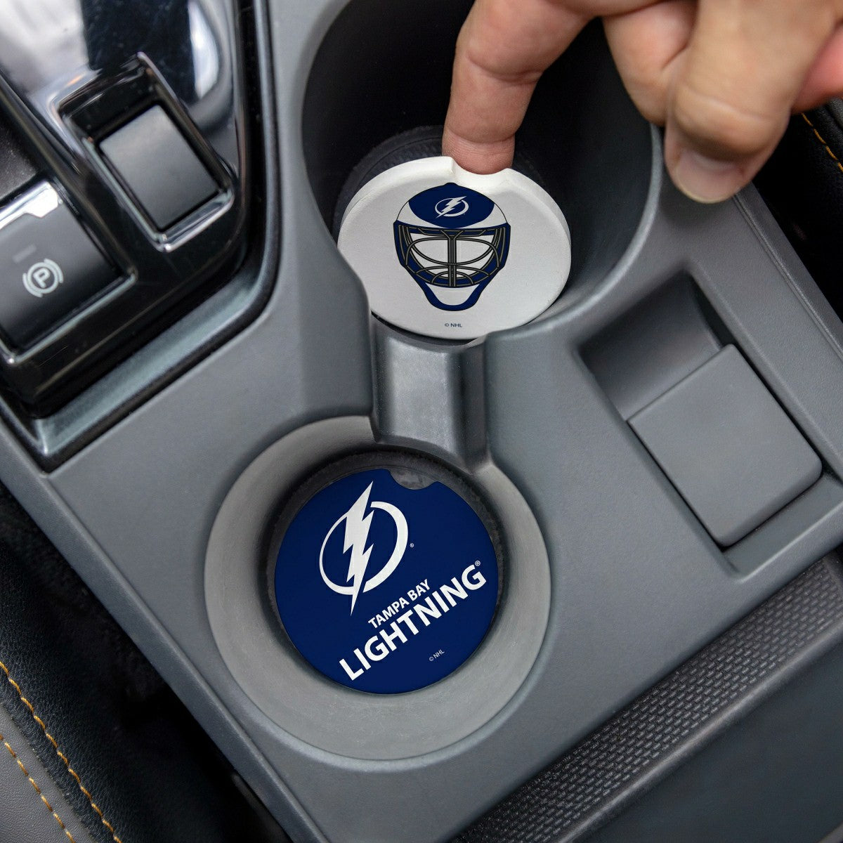 Tampa Bay Lightning Car Coaster Set, 2pc
