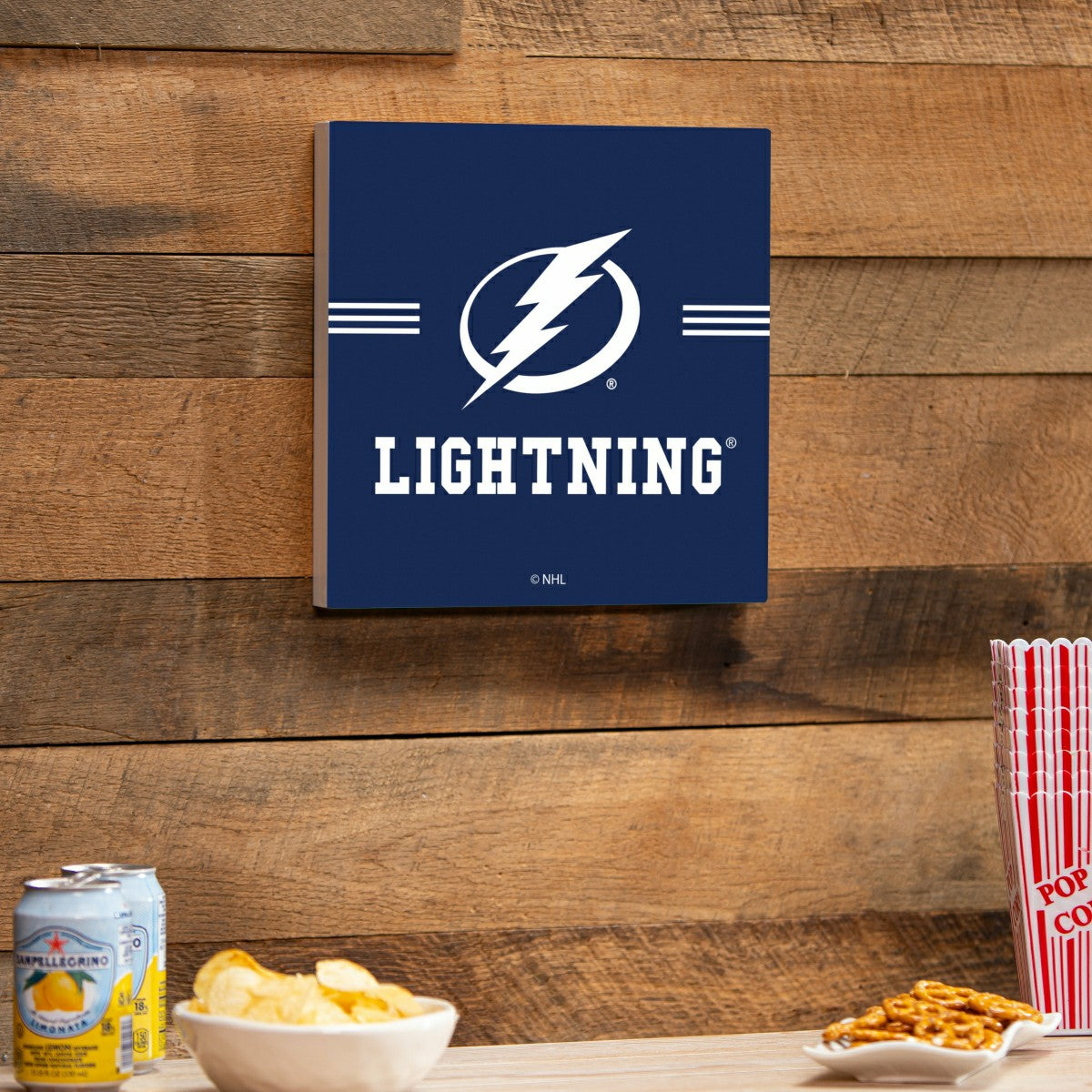 Tampa Bay Lightning Wood Wall Sign, 12x12