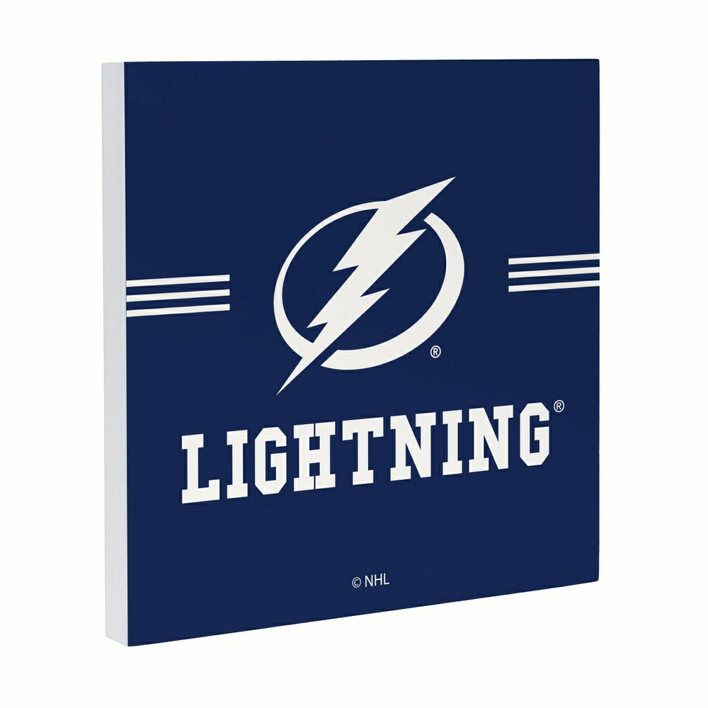 Tampa Bay Lightning Wood Wall Sign, 12x12