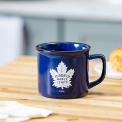 Toronto Maple Leafs Ceramic Camp Cup with Enamel Finish, 14oz