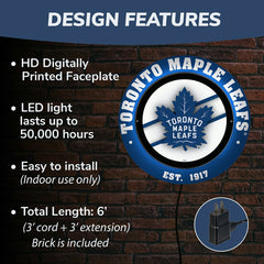 Toronto Maple Leafs, Metal Lite, Round