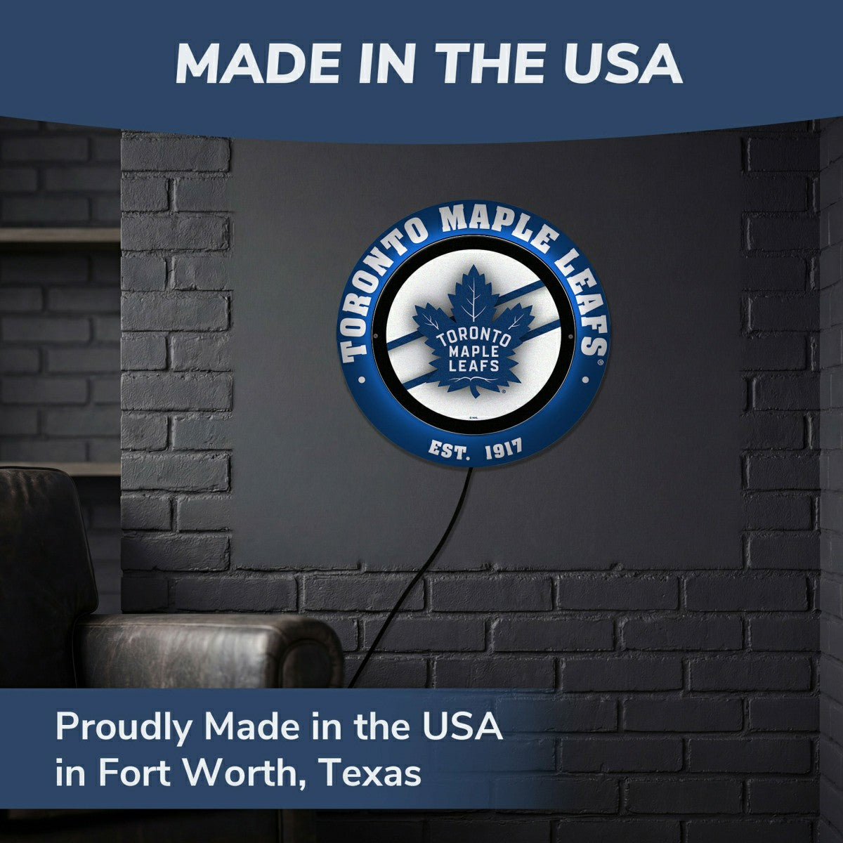 Toronto Maple Leafs, Metal Lite, Round