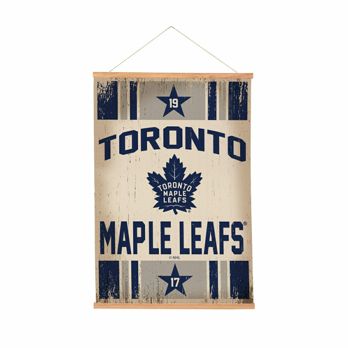 Toronto Maple Leafs, Canvas Wall Tapestry, Medium, 36x24