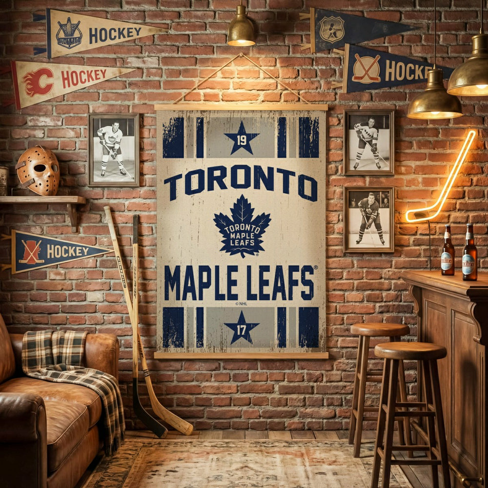 Toronto Maple Leafs, Canvas Wall Tapestry, Large, 54x36