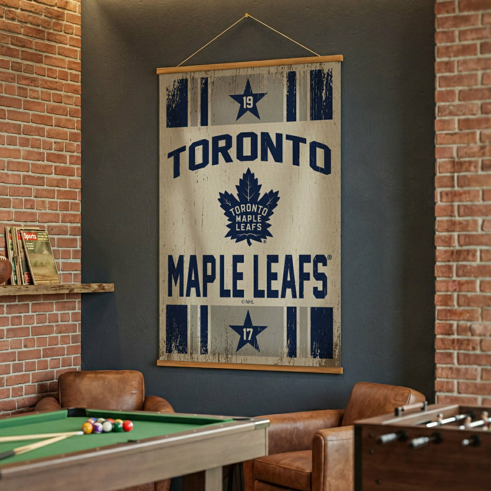 Toronto Maple Leafs, Canvas Wall Tapestry, Large, 54x36