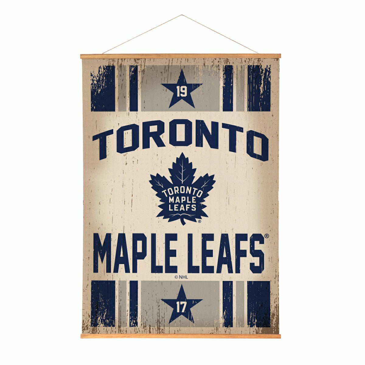 Toronto Maple Leafs, Canvas Wall Tapestry, Large, 54x36