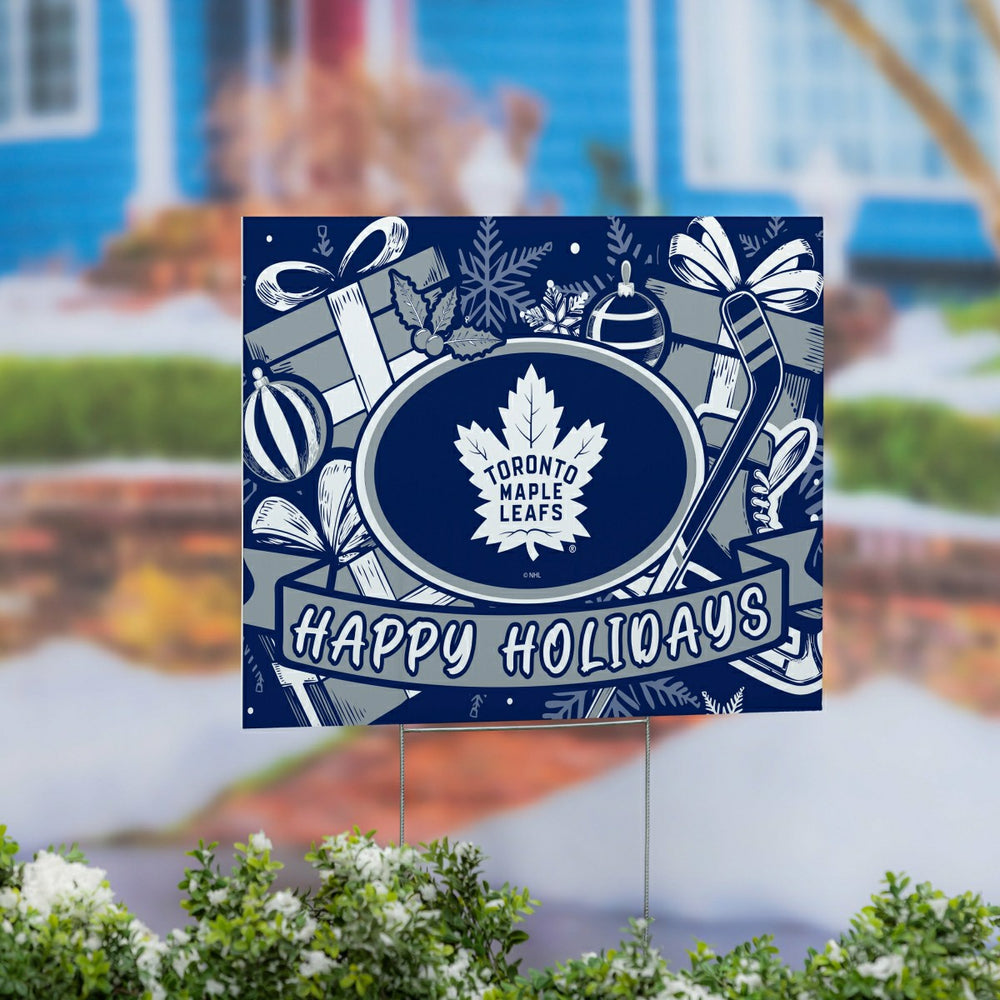 Toronto Maple Leafs Yard Sign, Holiday