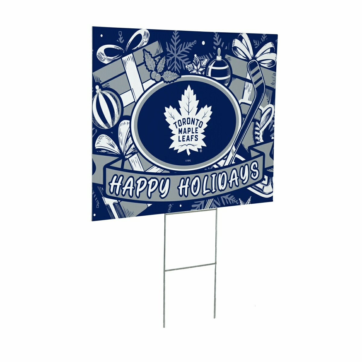 Toronto Maple Leafs Yard Sign, Holiday