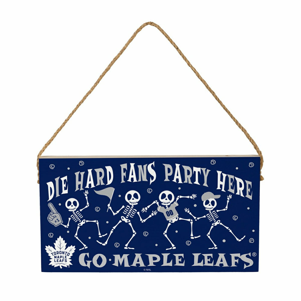 Toronto Maple Leafs Halloween Wood Wall Sign, 6x11