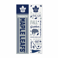 46" Double Sided Leaner, Toronto Maple Leafs, Fall Seasonal