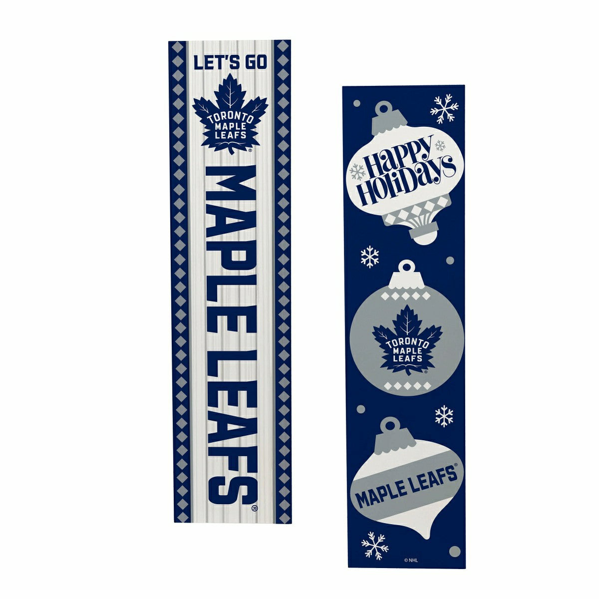 47" Double Sided Leaner, Toronto Maple Leafs, Christmas