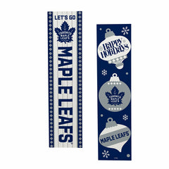 47" Double Sided Leaner, Toronto Maple Leafs, Christmas