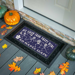 Toronto Maple Leafs Flocked Coir Halloween Sassafras Switch Mat, 22"x1