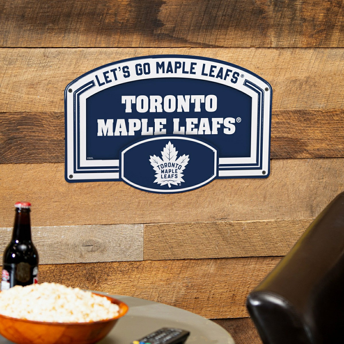 Toronto Maple Leafs USA Embossed Steel Wall Sign, 11" x 17"