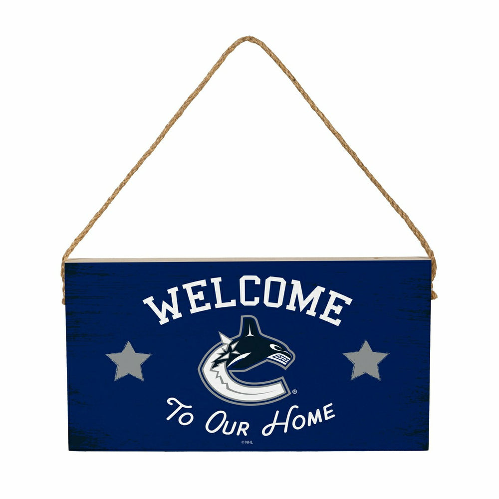 Vancouver Canucks Wood Wall Sign, 6x11