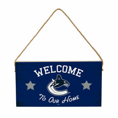 Vancouver Canucks Wood Wall Sign, 6x11
