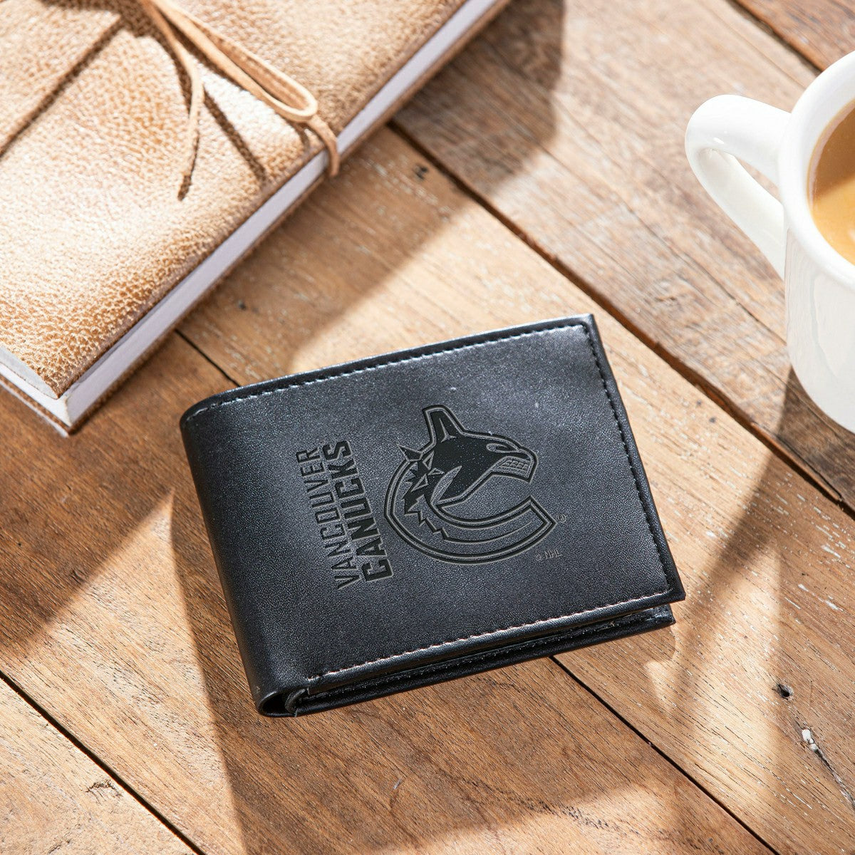 Vancouver Canucks, Bi-Fold Wallet, Black