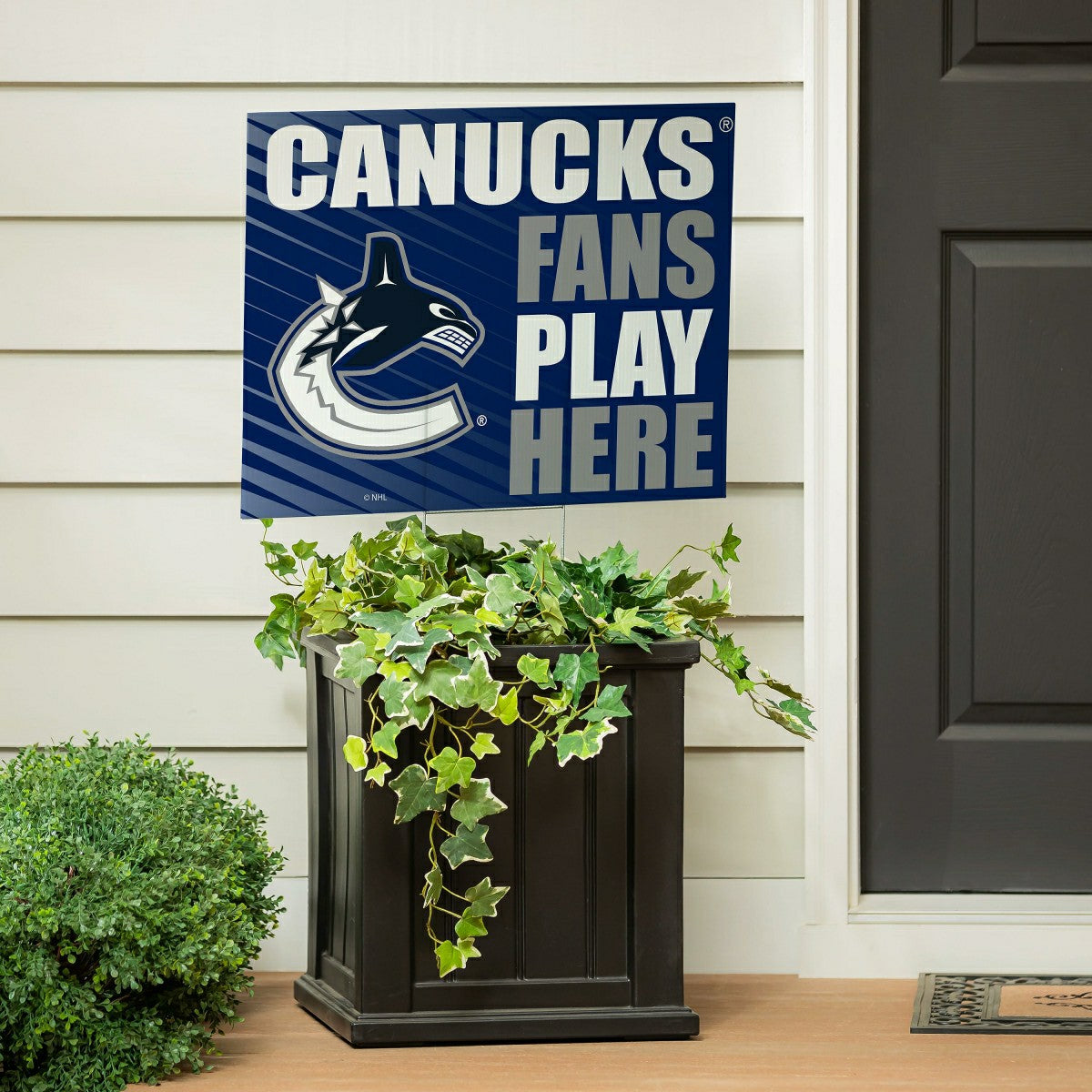 Vancouver Canucks Coroplast Yard Sign "Fans Play Here"