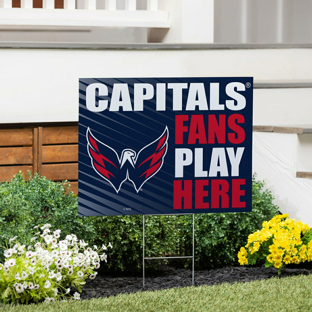 Washington Capitals Coroplast Yard Sign "Fans Play Here"