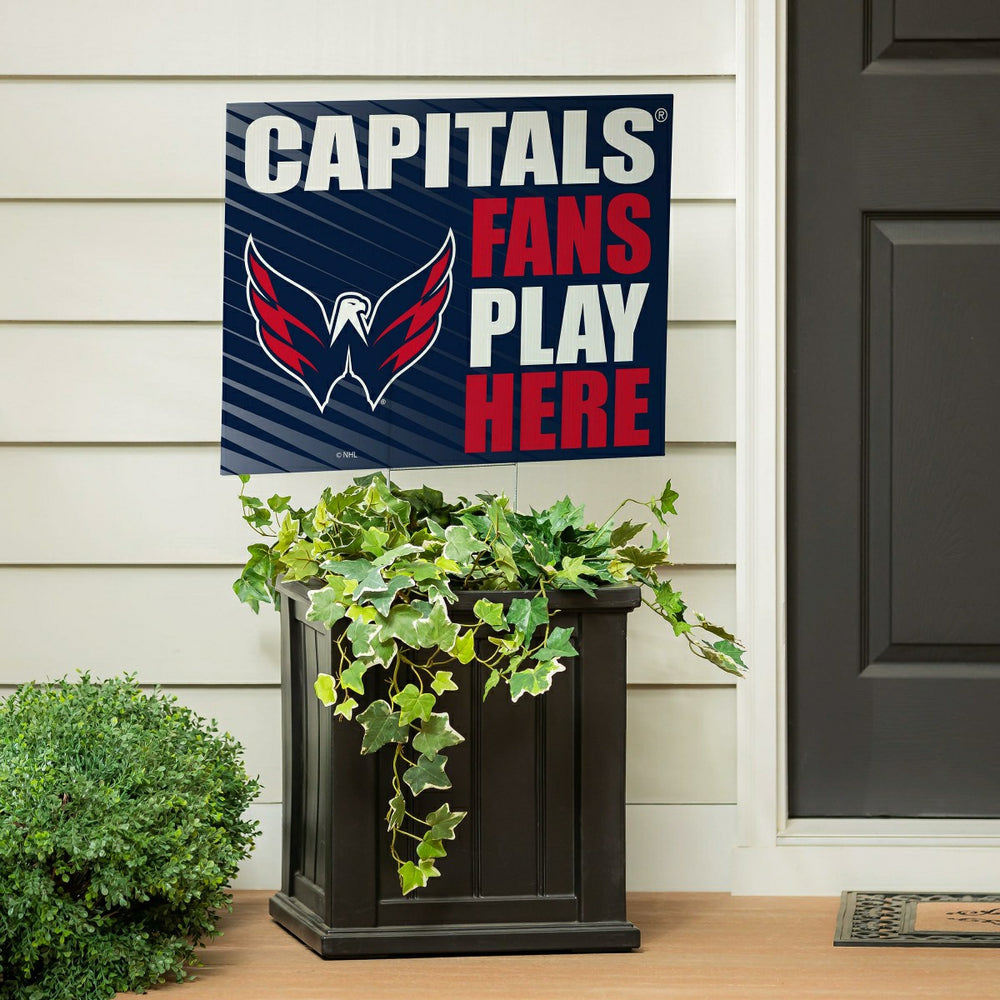 Washington Capitals Coroplast Yard Sign "Fans Play Here"
