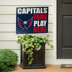 Washington Capitals Coroplast Yard Sign "Fans Play Here"