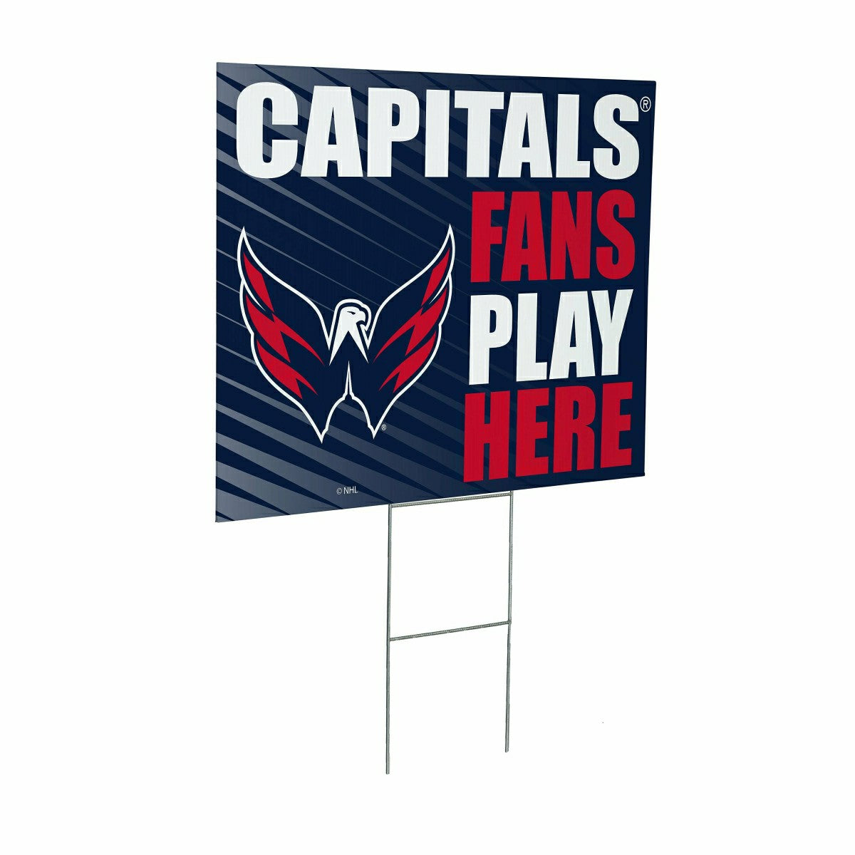 Washington Capitals Coroplast Yard Sign "Fans Play Here"