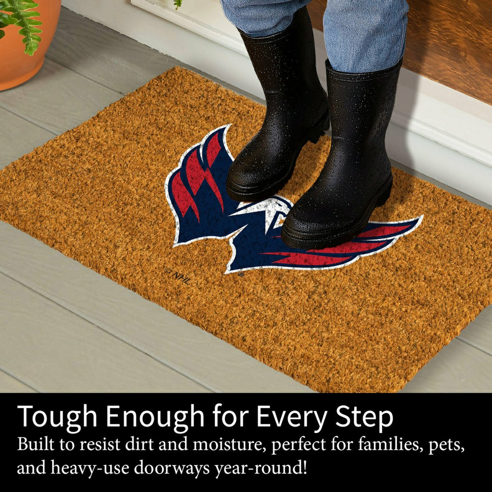 Coir Mat, 16"x28", Washington Capitals