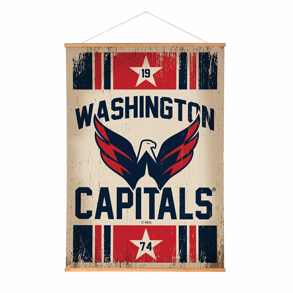 Washington Capitals, Canvas Wall Tapestry, Large, 54x36