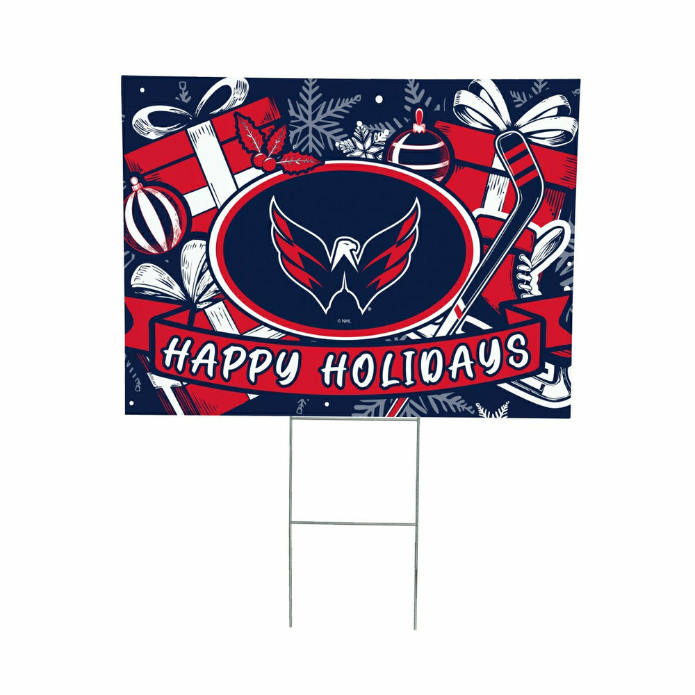 Washington Capitals Yard Sign, Holiday