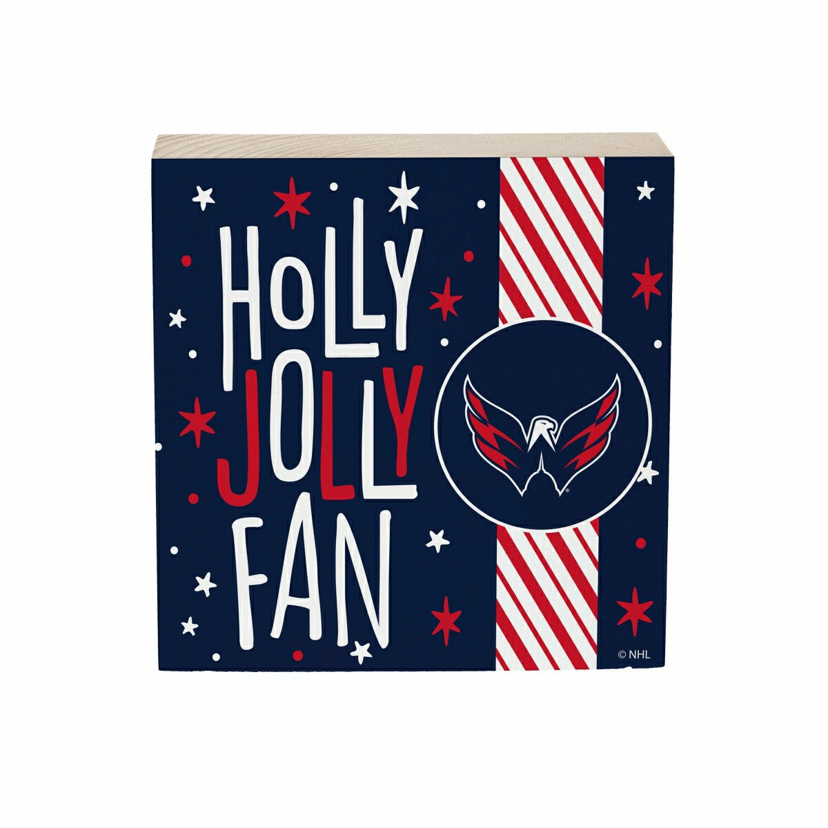 Washington Capitals Block, Holiday, 6x6