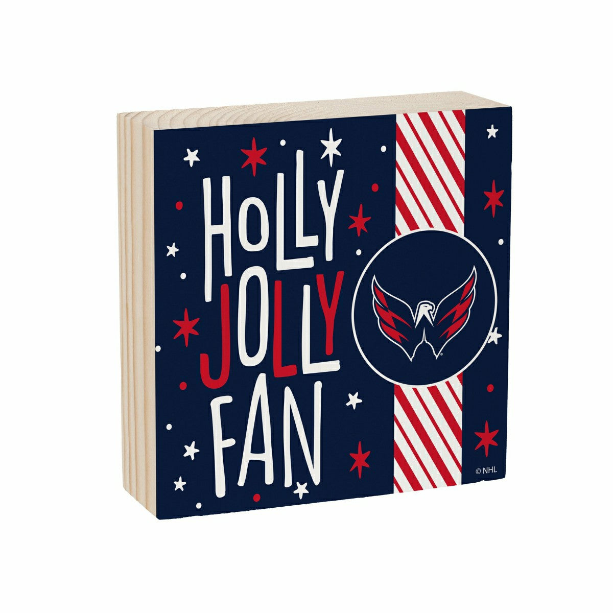 Washington Capitals Block, Holiday, 6x6