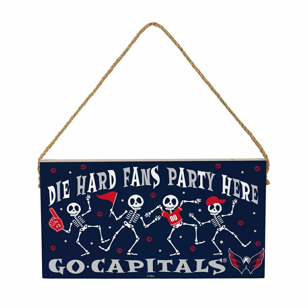 Washington Capitals Halloween Wood Wall Sign, 6x11