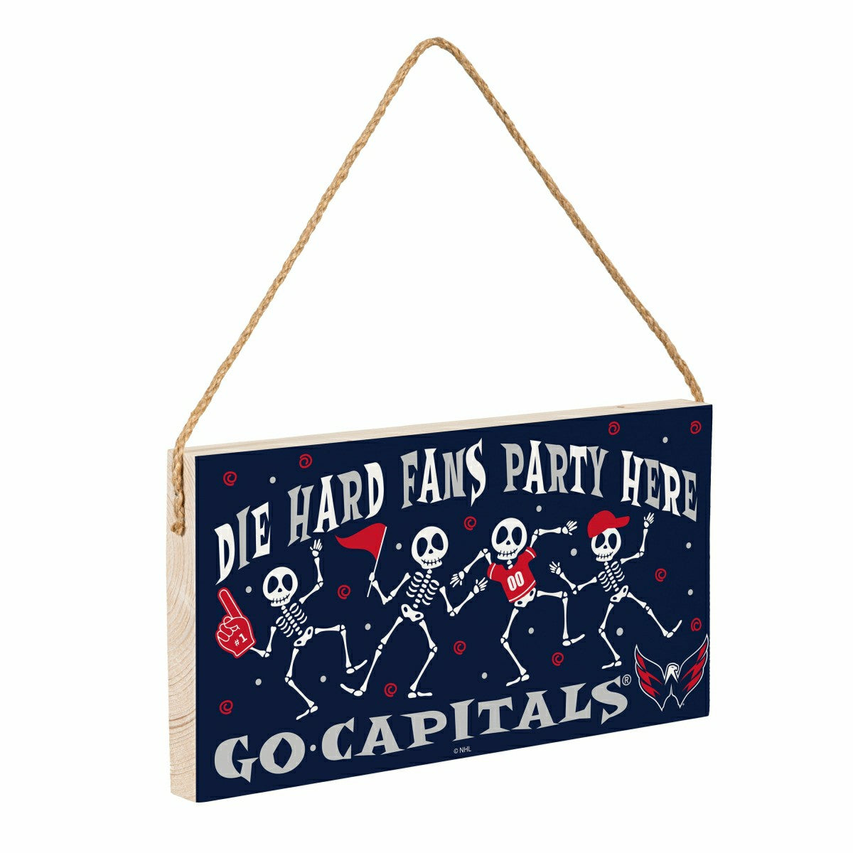 Washington Capitals Halloween Wood Wall Sign, 6x11