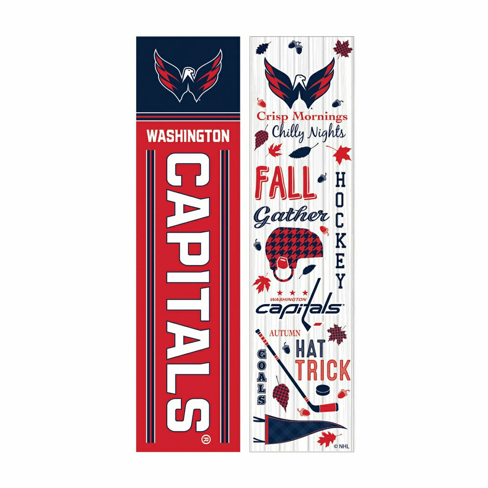 46" Double Sided Leaner, Washington Capitals, Fall Seasonal