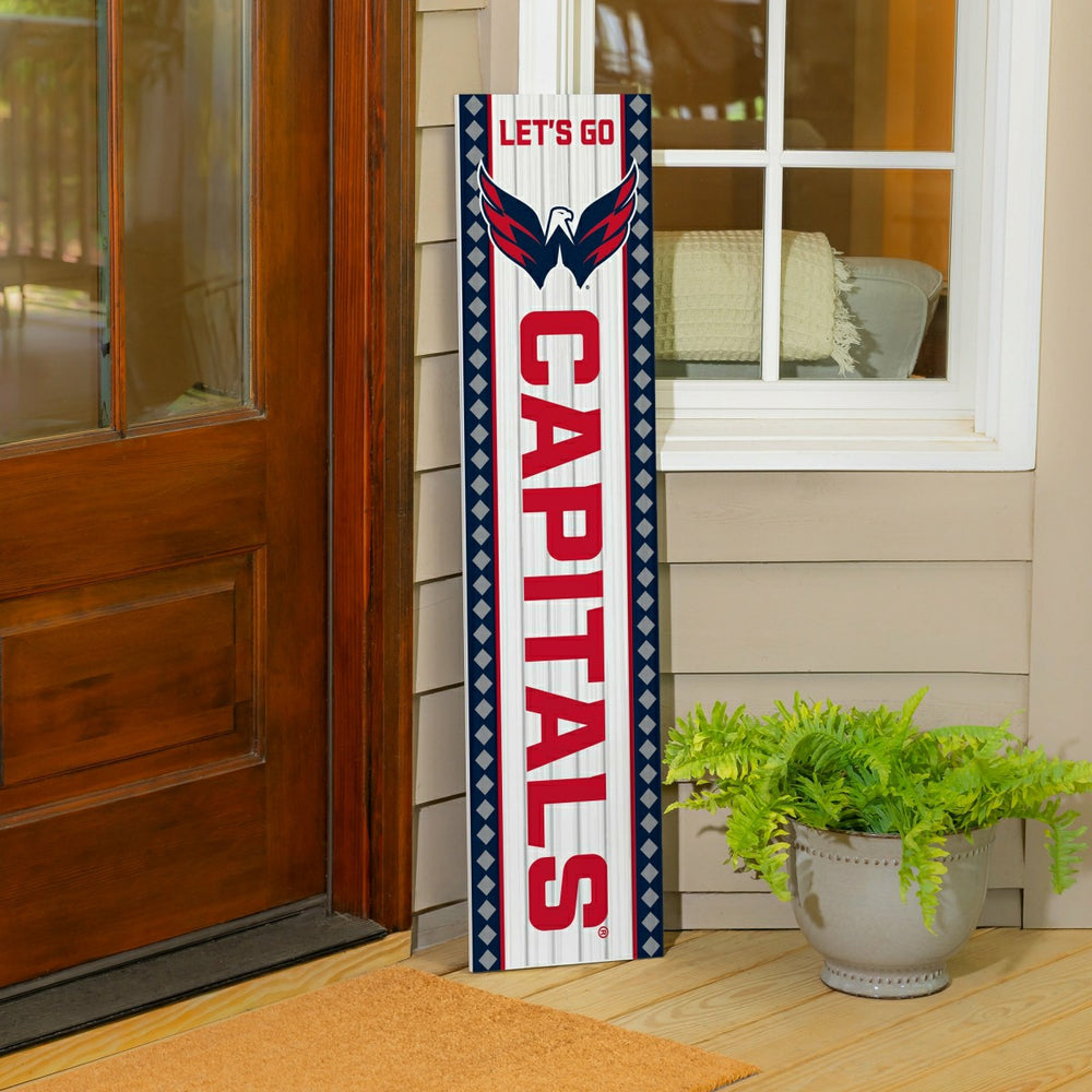 47" Double Sided Leaner, Washington Capitals, Christmas