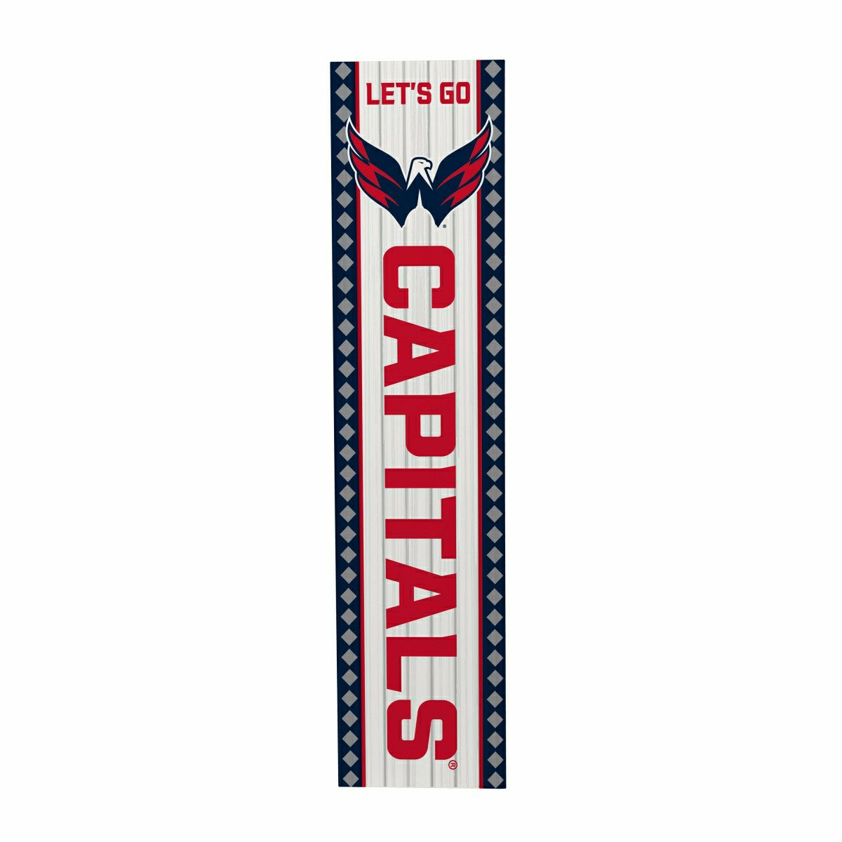 47" Double Sided Leaner, Washington Capitals, Christmas