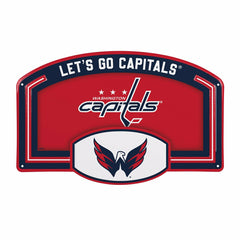 Washington Capitals USA Embossed Steel Wall Sign, 11" x 17"