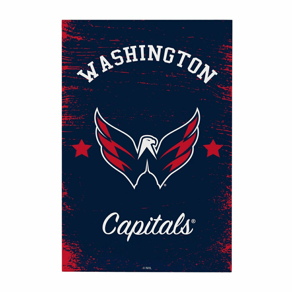 Washington Capitals Wood Wall Sign, 16x24