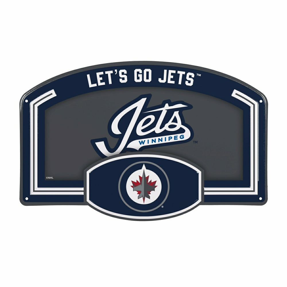Winnipeg Jets USA Embossed Steel Wall Sign, 11" x 17"