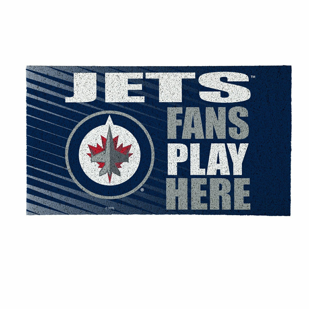 Winnipeg Jets Fan Mat, 28"x16"