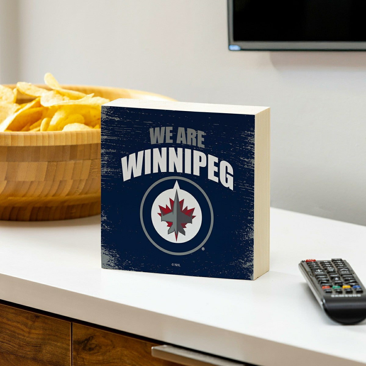 Winnipeg Jets Plock, Down Home Fans, 6x6