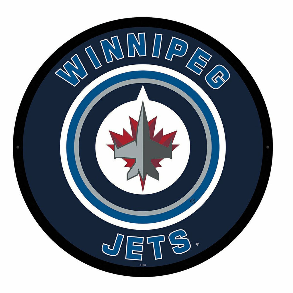 LED Wall Decor, Round, Winnipeg Jets