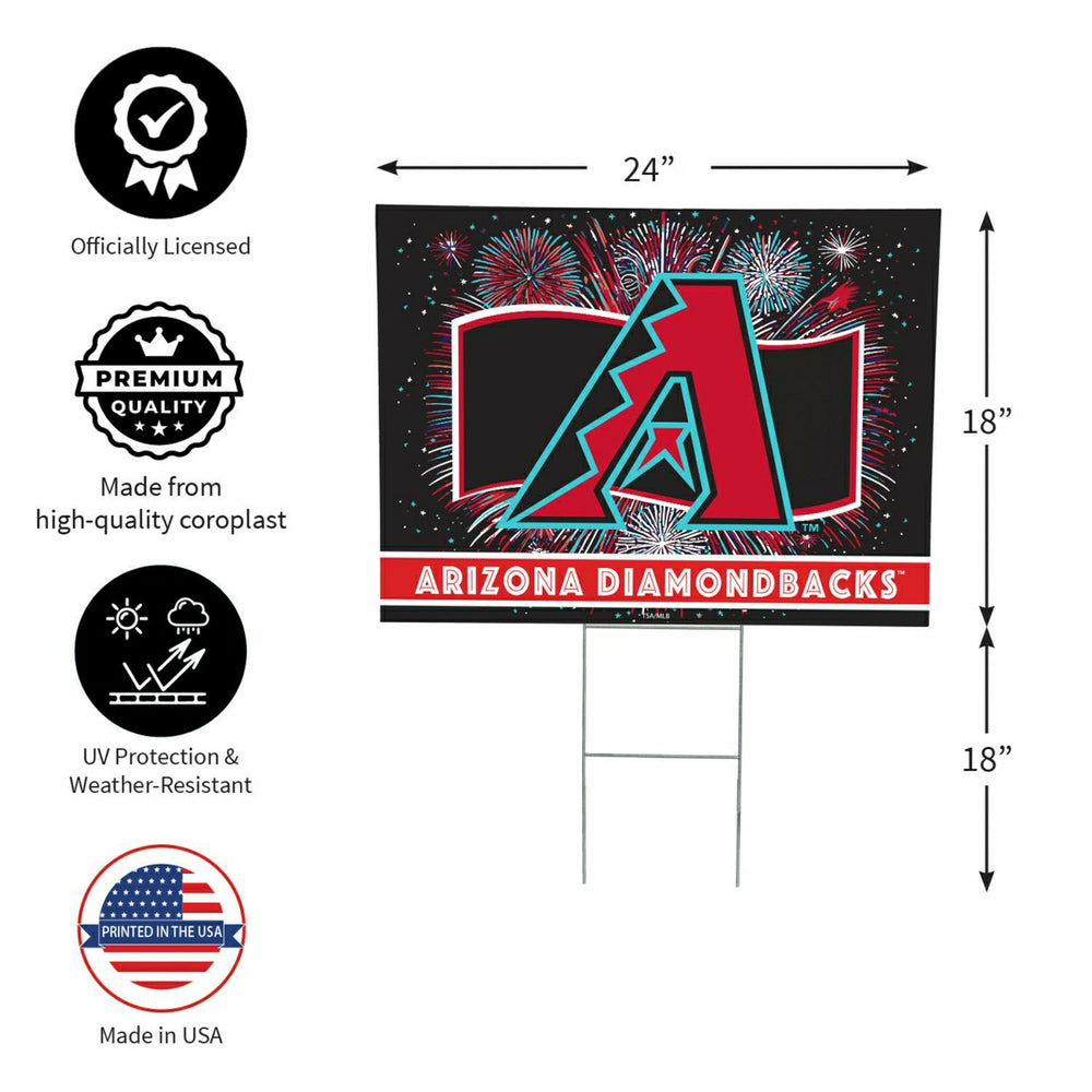Arizona Diamondbacks Yard Sign, Patriotic