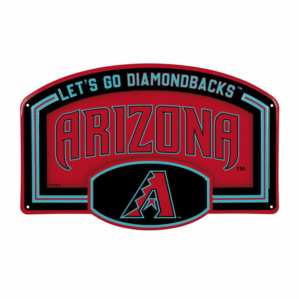 Arizona Diamondbacks USA Embossed Steel Wall Sign, 11" x 17"