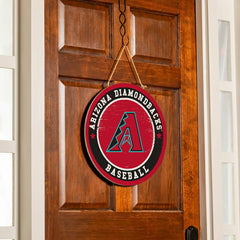 Arizona Diamondbacks Round Door Décor with Hanging Rope, 18x18