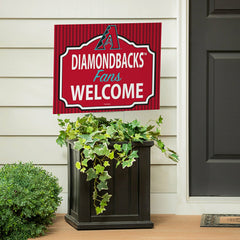 Arizona Diamondbacks Coroplast Yard Sign, "Fans Welcome"