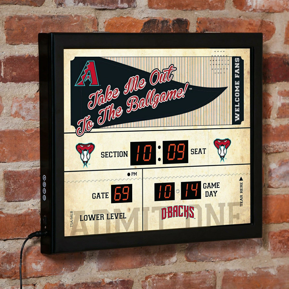 Scoreboard Wall Clock, Arizona Diamondbacks