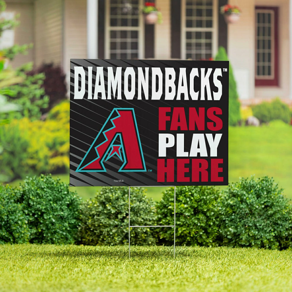 Arizona Diamondbacks Coroplast Yard Sign "Fans Play Here"