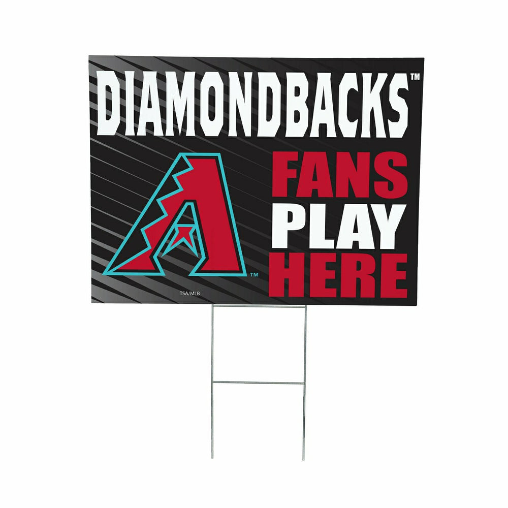 Arizona Diamondbacks Coroplast Yard Sign "Fans Play Here"